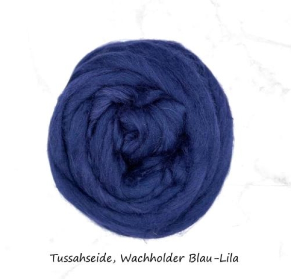 Tussahseide, Wachholder Blau